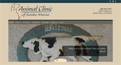 Desktop Screenshot of animalclinicofsantamaria.com